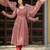 Paisley Printed Gotta Patti Anarkali Kurta with Trousers & Dupatta