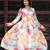 Alia Cut Floral Printed Empire Gotta Patti Kurta with Palazzos & Dupatta
