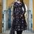 Floral Printed Gotta Patti Flared Anarkali Kurta With Trousers & Dupatta