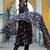 Floral Printed Gotta Patti Flared Anarkali Kurta With Trousers & Dupatta