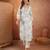 women floral printed thread work floral kurta