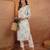 women floral printed thread work floral kurta