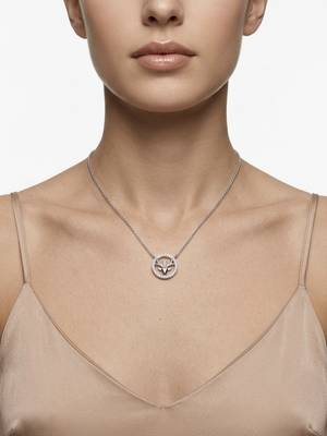 925 Sterling Silver Deer Pendant Necklace Set for Women 3