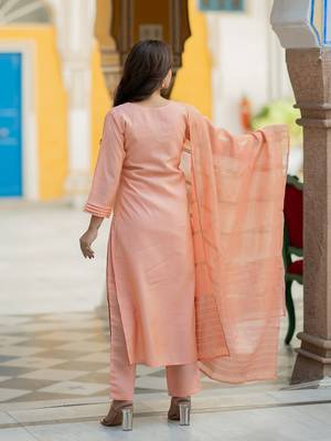 Women Ethnic Motifs Embroidered Regular Sequinned Kurta with Trousers & With Dupatta 4