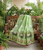 Cotton maslin picwai print stall dupatta wear on gown lehenga choli and dress