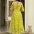 Floral Printed Regular Gotta Patti Kurta With Churidar & Dupatta
