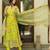 Floral Printed Regular Gotta Patti Kurta With Churidar & Dupatta