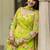 Floral Printed Regular Gotta Patti Kurta With Churidar & Dupatta