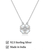 925 Sterling Silver Four Leaf Clover Pendant Necklace Set for Women