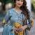 Women Floral Printed Regular Chanderi Silk Kurta with Trousers & With Dupatta