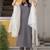 Sweetheart Neck Regular Thread Work Pure Silk Kurta With Trousers & Dupatta