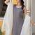 Sweetheart Neck Regular Thread Work Pure Silk Kurta With Trousers & Dupatta