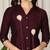 Conversational Printed Shirt Collar Pure Silk Kurta With Salwar