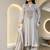 Women Ethnic Motifs Embroidered Regular Sequinned Pure Cotton Kurta with Trousers & With Dupatta