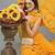 Women Yellow Ethnic Motifs Embroidered Sequinned Kurti with Sharara & With Dupatta