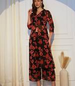 Floral Printed Regular Kurta With Palazzos