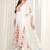 Floral Embroidered Mirror Work Kurta With Palazzos & Dupatta
