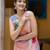 Floral Printed V-Neck Sleeveless Straight Kurta