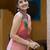 Floral Printed V-Neck Sleeveless Straight Kurta
