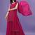 Women Pink Printed Sequinned Silk Georgette Kurti with Sharara & With Dupatta