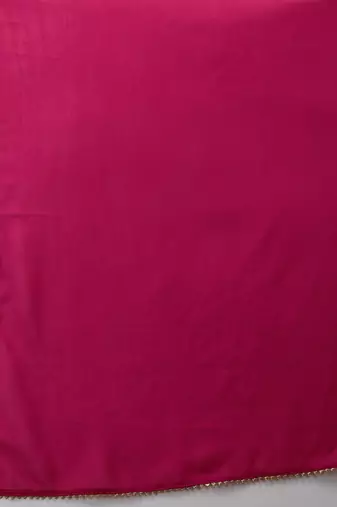 Women Pink Printed Sequinned Silk Georgette Kurti with Sharara & With Dupatta