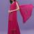 Women Pink Printed Sequinned Silk Georgette Kurti with Sharara & With Dupatta