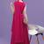 Women Pink Printed Sequinned Silk Georgette Kurti with Sharara & With Dupatta