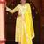 Floral Printed Anarkali Kurta with Palazzos & With Dupatta