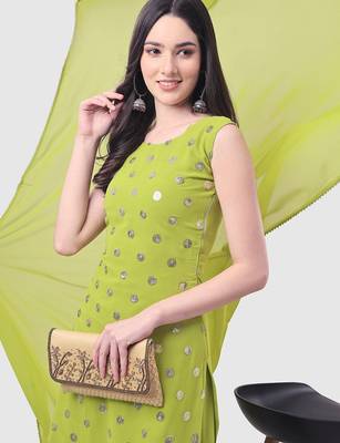 Ethnic Motifs Embroidered Sequinned Kurti with Palazzos & With Dupatta 2