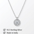 925 Sterling Silver Solitaire Halo Pendant Necklace Set  for Women