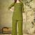 Green pure cotton kurti pent set