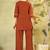 Brown cotton kurti pant set