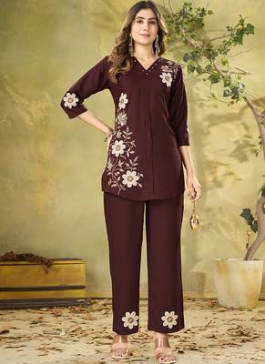 Brown raron co-ords set 1
