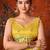 Yellow premium tissue silk blend saree with tassels & blouse piece