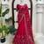 Rani pink fendy silk blend saree with unstitched blouse