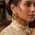 Gold plated fringe tassel earrings