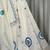 White Embroidered Lehenga Choli with Blue Dupatta- Full stitched free size