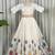White Navratri Lehenga Choli with Black Embroidered Dupatta- Full stitched free size