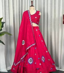 Rani Pink  Lehenga Choli- Full stitched free size