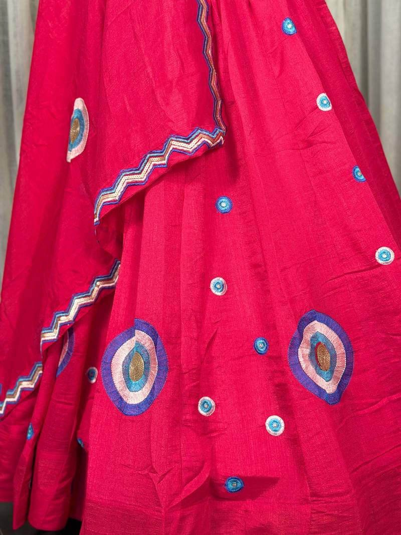 Rani Pink  Lehenga Choli- Full stitched free size