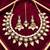 Multi-color necklace set with earrings & maang tikka | kundan and agate stone | antique plating