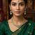 Green necklace set with earrings & maang tikka | kundan & agate stone | antique plating