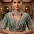 Maroon 2-layer bridal jewelry set with earrings, maang tikka, pasha, nath & panja | rhodium plated