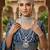 White 2-layer bridal jewelry set with earrings, maang tikka, pasha, nath & panja | rhodium plated