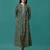 Green rayon fit &flared floral printed casual kurta for women