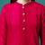 Red rayon straight tie dye printed casual kurta for women