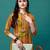 Yellow rayon straight floral printed casual kurta for women