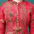 Pink rayon straight floral printed casual kurta for women