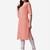 Peach rayon straight chikankari embroidered casual kurta for women