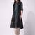 Black rayon straight tie dye printed casual kurta for women